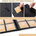 Card Binder 9 Pocket Storage 360 Card Binder,Trading Card Binder (Black) | Senior and Sturdy Side-Loading Album,Intended For YuGiOh,MTG, TCG,Game Cards & Baseball Card Binde - Image 4