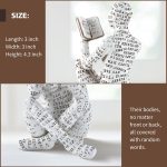 GRAPMKTG Home Decor Pulp Reading Women Thinker Statue Aesthetic Sculpture Room Decor Modern Abstract Decoration on Shelf Table Desk for Living Room Office Bedroom A - Image 4