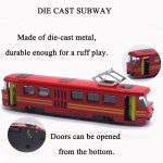 OTONOPI Toy Train Set Subway Bullet Train High Speed Locomotive Engine Die Cast Model Car for Kids Pack of 4 - Image 6