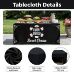Custom Table Cloth with Business Logo 4FT/5FT/6FT/8FT/10FT,Custom Tablecloth for Tradeshow Events Birthday Wedding Anniversary Personalized Fitted Table Cover (4FT Open Back) - Image 5