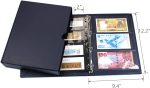 MUDOR Stamp Binder with Slipcase, Empty Stamp Collecting Albums, Black | Stamp Collecting Supplies, Stamp Stockbook for Documents, Coins, Banknotes Collectors - Image 5