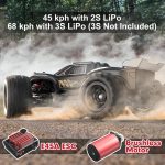 HYPER GO H16BM 1/16 RTR Brushless High Speed Electric 4X4 Off-Road Fast RC Car, Max 42mph, RC Truck, Remote Control, 2 Lipo Batteries for Adult, Compatible with 3S Lipo - Image 3