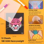 Grabie Trace & Color Drawing Kit, Pack of 5 Dual Tip Markers, Yeti Collab | 15 Pre-Printed Designs, Beginner-Friendly Drawing Set, Vellum Paper for Tracing, Creative Hobby Art Supplies - Image 5