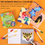 Grabie Trace & Color Drawing Kit, Pack of 5 Dual Tip Markers, Yeti Collab | 15 Pre-Printed Designs, Beginner-Friendly Drawing Set, Vellum Paper for Tracing, Creative Hobby Art Supplies - Image 8
