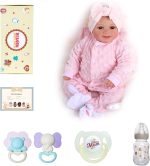 BABESIDE Reborn Baby Dolls Sunny - 17Inch Full Vinyl Realistic Baby Doll Girl Poseable Smiling Real Life Baby Dolls with Complete Accessories for 3+ Years Old Gifts - Image 9