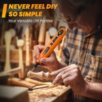 HARDELL Mini Cordless Rotary Tool, 5-Speed 69pcs Kit for 3D Printer Sanding | 5000-18000RPM, 2000mAh, USB-C, LED Light, Case – Engraving Pen for Polishing, Drilling, Carving, DIY Crafts - Image 4