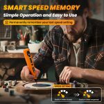 HARDELL Mini Cordless Rotary Tool, 5-Speed 69pcs Kit for 3D Printer Sanding | 5000-18000RPM, 2000mAh, USB-C, LED Light, Case – Engraving Pen for Polishing, Drilling, Carving, DIY Crafts - Image 5