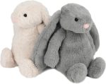 Best Pet Supplies Bunny Buddy Squeaky Plush Dog Toy - Beige, Medium | Soft Plush, Squeaks & Crinkles, Perfect for Moderate Chewers, Toss & Fetch Play, Stress & Anxiety Reliever, Ideal Gift Toy - Image 8