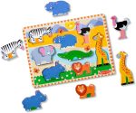 Melissa & Doug Safari Wooden Chunky Puzzle (8 pcs), Educational Screen Free Activity for Toddler, Preschoolers and Kids Ages 2+ - FSC Certified - Image 5