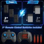 Foam RC Airplane with Cool Led Light, 360° Flip and Headless Mode, Remote Control Airplane RC Plane for Kids Adults Aged 6+, RC Flying Toy for Kids, Birthday Gift - Black Blue - Image 6