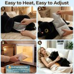 Mewaii Weighted Stuffed Animals Black Cat Plush, Heatable Coolable, 2-5lbs | Adjustable Comfort, Microwaveable Removable Inner Pad, Machine Washable Cover, Cozy Gift for Adults & Kids, 23in - Image 5