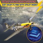 LEAMBE Brushless 4 Channel RC Plane, Ready to Fly Aerobatic Aircraft, Easy Control for Beginners, P51 Mustang RC Airplane for Adults Green - Image 4