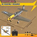 LEAMBE Brushless 4 Channel RC Plane, Ready to Fly Aerobatic Aircraft, Easy Control for Beginners, P51 Mustang RC Airplane for Adults Green - Image 8