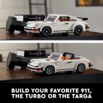 LEGO Icons Porsche 911 10295 Building Set, Collectible Turbo Targa, 2in1 Porsche Race Car Model Kit for Adults and Teens to Build, Gift Idea - Image 4