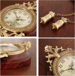 Aero Snail Dia 9-inch Retro Style Vintage Wood Indoor Wall Clock with Swinging Pendulum (Requires 2 AA Batteries for Clock Hands and Pendulum) - Image 6
