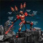 Demon Mecha Robot Action Figure,T13 Cool Samurai Action Figure | Requires Assembly Installation,6-inch Action Figure,Collectible Desktop Ornaments - Image 3