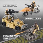 JOYIN Military Base Toys Set Including Army Vehicles, Army Men Action Figures and Weapon Gear Accessories Military Combat Toys - Image 4