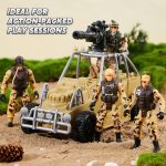 JOYIN Military Base Toys Set Including Army Vehicles, Army Men Action Figures and Weapon Gear Accessories Military Combat Toys - Image 6