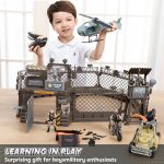 JOYIN Military Base Toys Set Including Army Vehicles, Army Men Action Figures and Weapon Gear Accessories Military Combat Toys - Image 8