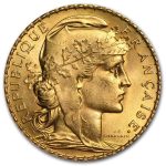 1899-1914 (Random Year) French Gold Rooster Coin 20 Francs BU | Brilliant Uncirculated Coin with Certificate of Authenticity - Image 4