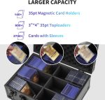 HZGXQN Toploader Storage Box for 3" x 4" 35pt Rigid Card, Top Loader Card Storage Hard Case, Sports Card Storage Boxes for Trading Cards, Top Loaders Holder (Holds 600+ Toploaders) - Image 3