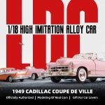 1949 Cadillac Elvis 1/18 Scale Die-Cast Metal Model Car with Opening Doors & Display Case - Premium Classic Vintage Collectible Car for Men and Teens - Image 3