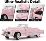 1949 Cadillac Elvis 1/18 Scale Die-Cast Metal Model Car with Opening Doors & Display Case - Premium Classic Vintage Collectible Car for Men and Teens - Image 4