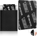 Ding Defend Card Shipping Protector Envelope Bubble Mailer Kit with 110 Card Shipping Protectors (3.5x4.5 Inches), 55 Bubbles Mailers, 250 Tape Seals for Collectible Cards - Black - Image 3