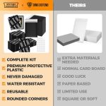 Ding Defend Card Shipping Protector Envelope Bubble Mailer Kit with 110 Card Shipping Protectors (3.5x4.5 Inches), 55 Bubbles Mailers, 250 Tape Seals for Collectible Cards - Black - Image 4