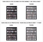 KCRasan 35 Graded Sports Card Display Frame -Card Display Case Lockable | Trading Card Collector Wall Display Holder for Basketball Football Hockey Cards, UV Protection Acrylic,Black - Image 6
