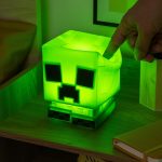 Paladone Minecraft Creeper SquishyGlo Silicone Light, Officially Licensed Cordless & Rechargeable Gaming Lamp for Kids and Teens, Bedroom Décor, Collectible Merchandise, Green - Image 4