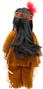 Native American Doll Magena 10-Inch Porcelain Doll - Image 5