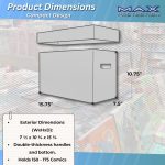 Max Protection Comic Book Storage Boxes - Short Cardboard Black Case for 150-175 Comic Books - Double Thickness Design - Premium Stackable Book Box for Silver Age & Modern Comics (Pack of 5) - Image 4