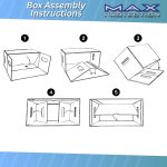 Max Protection Comic Book Storage Boxes - Short Cardboard Black Case for 150-175 Comic Books - Double Thickness Design - Premium Stackable Book Box for Silver Age & Modern Comics (Pack of 5) - Image 7