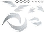 1/18 1/12 1/144 Scale Action Figure Effect Set (8Pcs Rings, 8Pcs Wind Blades) Transparent PVC Model Kit for Anime Characters - Image 4