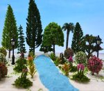 Model Scenery Kit, 47pcs, Painted Figures, Model Train Scenery, Miniature Trees, Model Trees, Model Grass Mat for Miniature Scene Landscape - Image 9