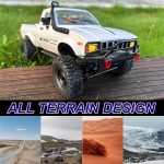 HLSFWDRIVE WPL C24-1 RC Rock Crawler RC Truck 4x4 1/16 Scale All Terrain | RC Crawler Off Road Remote Control Pickup 2.4G RTR with Proportional Throttle Steering Led Light Adult - Image 5