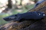 Smith & Wesson SWFR2S 8in High Carbon S.S. Folding Knife with 3.3in Tanto Point Serrated Blade and Aluminum Handle for Outdoor, Tactical, Survival and EDC - Image 3