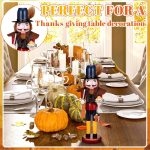 15 Inch Fall Thanksgiving Wooden Nutcracker Figures Decor Fall Nutcrackers Autumn Festive Collectible Nutcracker Harvest Gift for Thanksgiving Home Table Fireplace Decoration - Image 7