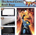 LOTMER 20 Sets Current Comic Book Bags and Boards | Acid-Free 27PT Comic Book Boards and Clear Protector Sleeves for Collectors, Regular Comics and Archival Storage - Image 5