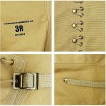 SMONT Canvas Leg Gaiters for Men WWII Reproduction M1936 Hiking Army Khaki Canvas Gaiters Puttee Protection for Legs, 3R - Image 8