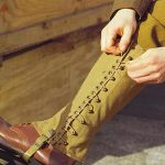 SMONT Canvas Leg Gaiters for Men WWII Reproduction M1936 Hiking Army Khaki Canvas Gaiters Puttee Protection for Legs, 3R - Image 9