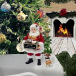 Kurt Adler 10.5-Inch Fabriché™ Adopt-a-Pet Santa with Dog, 2 Piece Set - Image 9