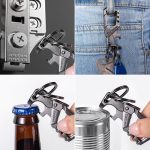 Heavy duty metal keychains, Carabiner Clip Keychain with Bottle Opener, 3 Key Rings for Car Keys, Family Present for Men and Women(Black-1pcs) - Image 7