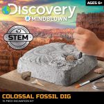 Discovery Colossal Fossil Dig Set, 15-Piece Archeology Excavation Kit, Uncover Real Shark Teeth and More, STEM Toys for Boys and Girls - Image 3