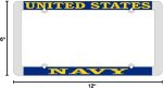 United States Navy License Plate Frame, Thin Rim - Image 3