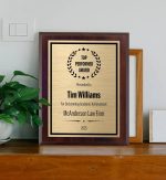 Award Plaques Personalized with Your Text, Engraved 6x8 Gold & Black | Customized Plaque for Employee Appreciation, Recognition, Retirement, Service, Thank You, Custom Awards for Coworkers - Image 6