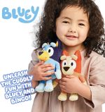 Bingo & Bluey Plush Toys 2-Pack, Soft Deluxe Fabric, Embroidered | Cuddly stuffed animals for show time, story time, or naps; Bluey toys for preschoolers and fans ages 3+ - Image 3