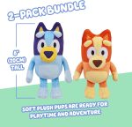 Bingo & Bluey Plush Toys 2-Pack, Soft Deluxe Fabric, Embroidered | Cuddly stuffed animals for show time, story time, or naps; Bluey toys for preschoolers and fans ages 3+ - Image 4