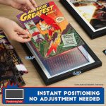 Comic Book Frame, Premium Wood Display Case for 6 11/16" × 10 3/16" Comic, Wall Mount or Tabletop Stand, Layered Design with Positioning Mat, Perfect for Home Decor, 1 Pack, White - Image 4